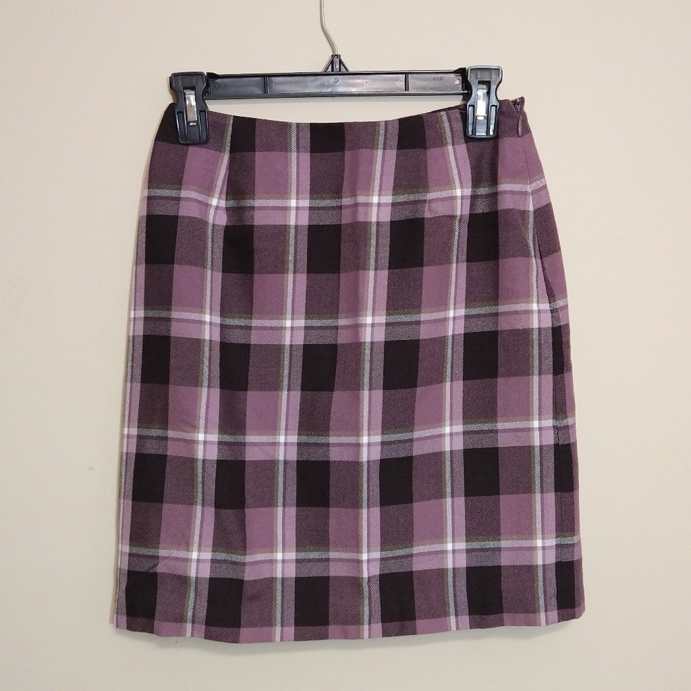 Nine & Co. Y2K Purple Short Plaid Skirt 2P